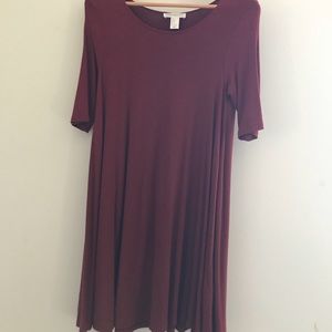 rust colored dress